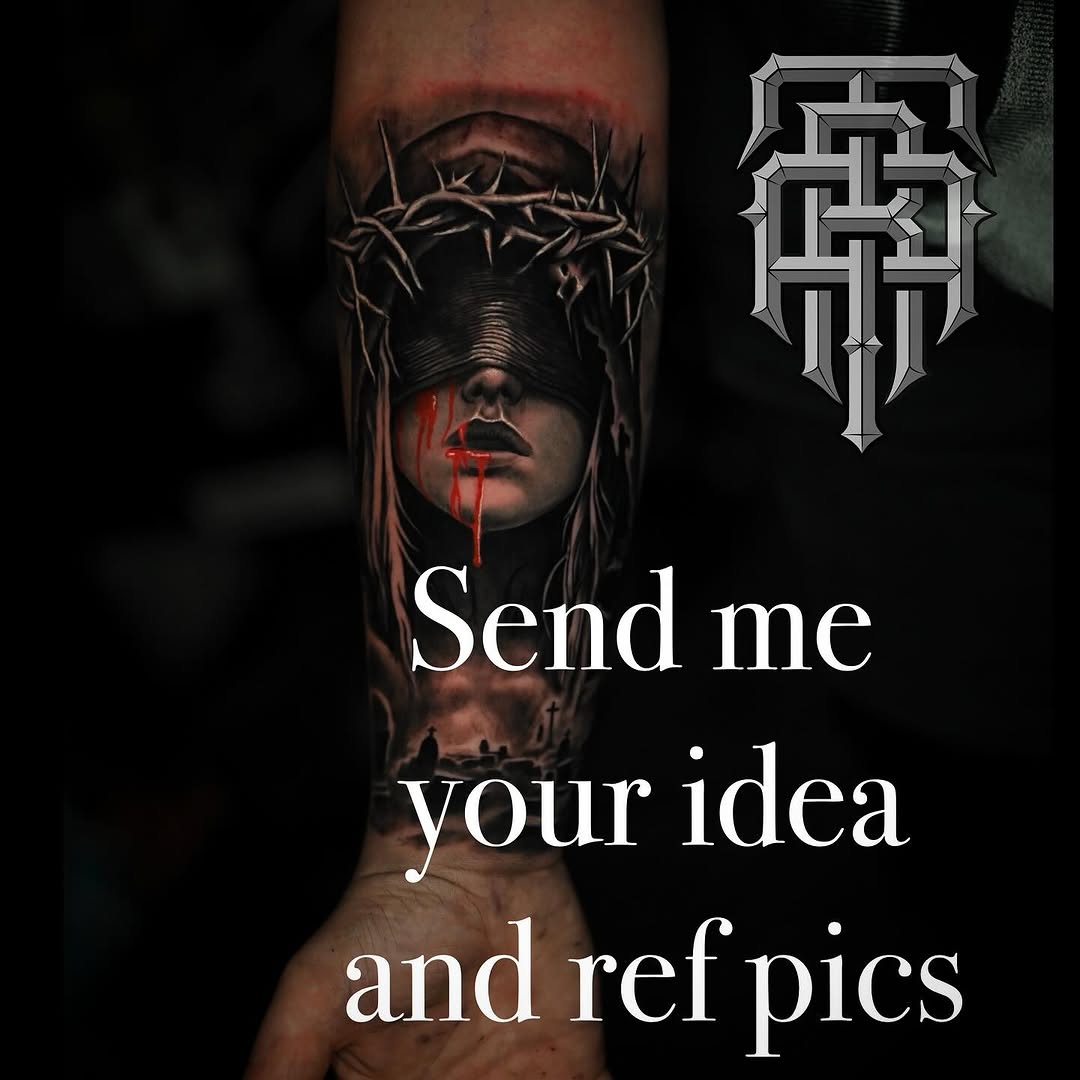 Tattoo by @artlopeztattoo — dark_realism, black_and_grey