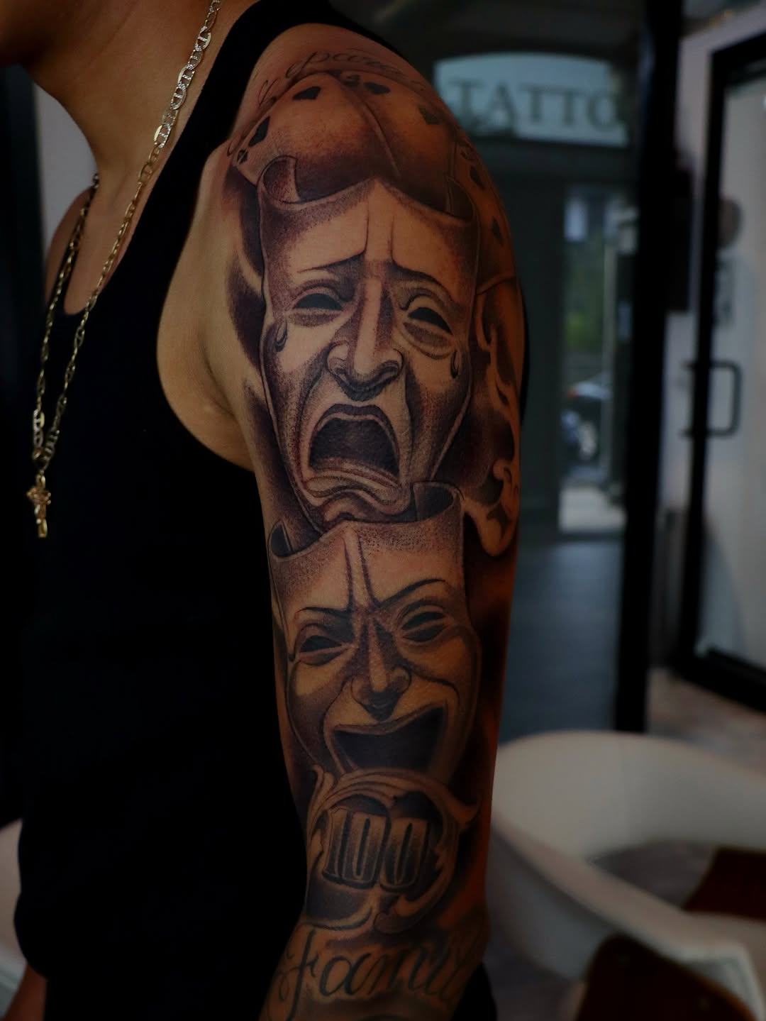 Tattoo by @tat_papi — chicano, black_and_grey