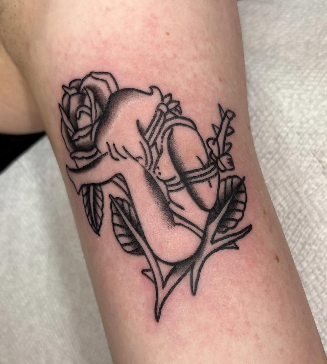 Tattoo by @stabcrabtattoo โ black_and_grey