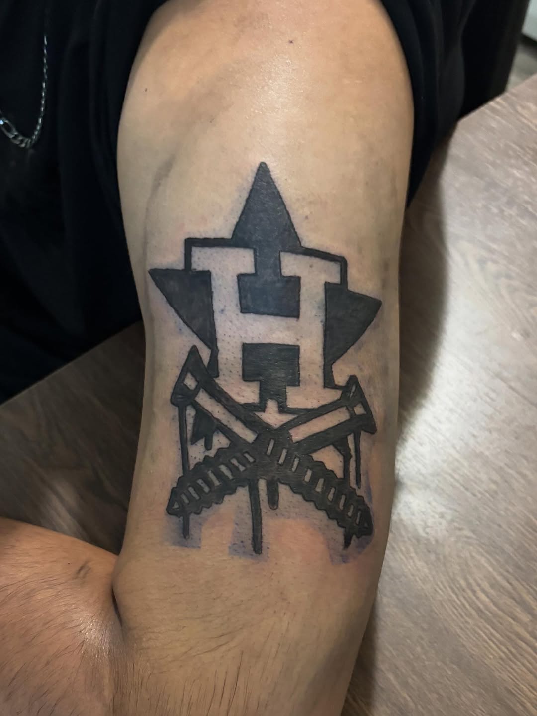 Tattoo by @ink_hustle36 — blackwork, illustrative