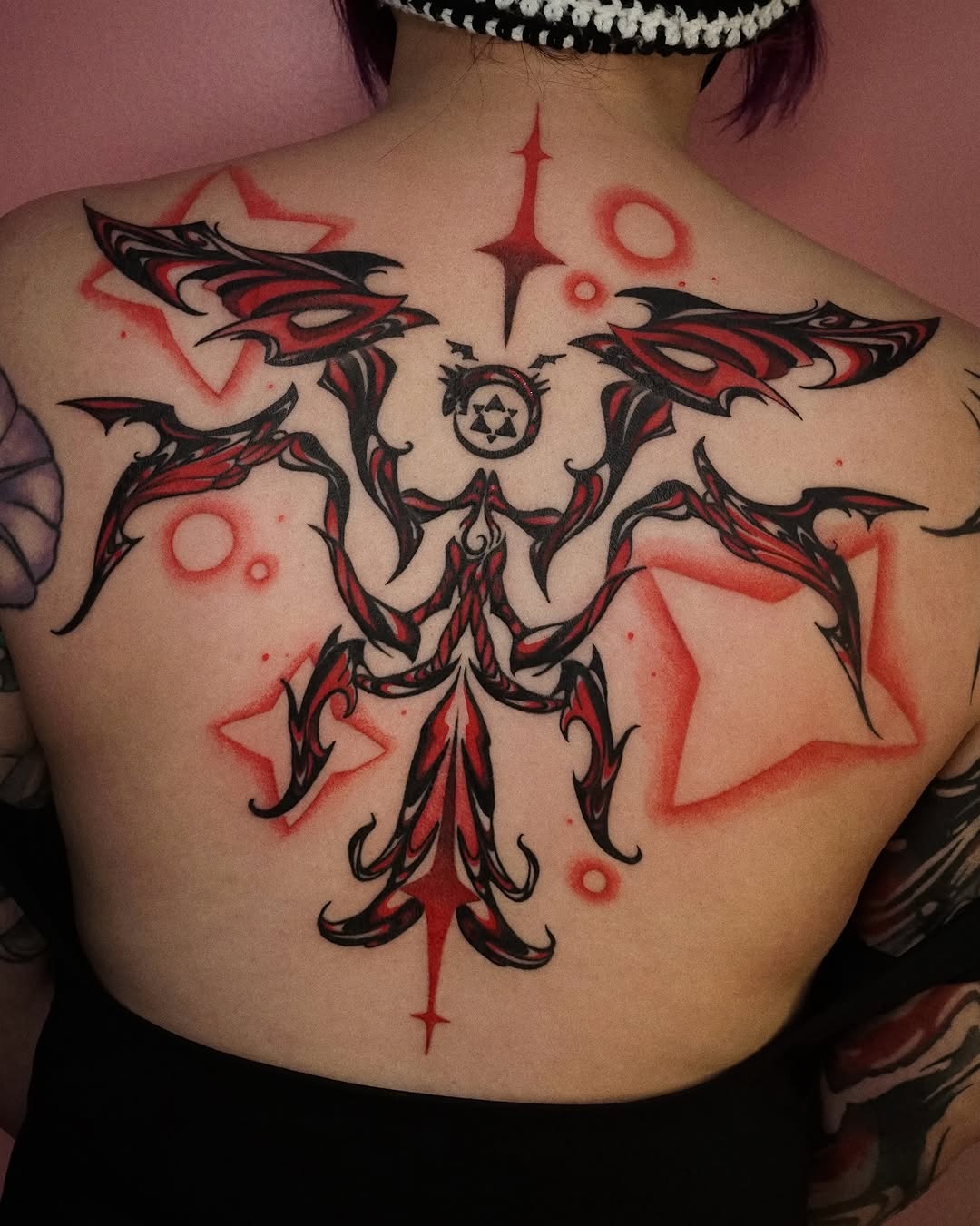 Tattoo by @gremlin.tats β blackwork, trash_polka