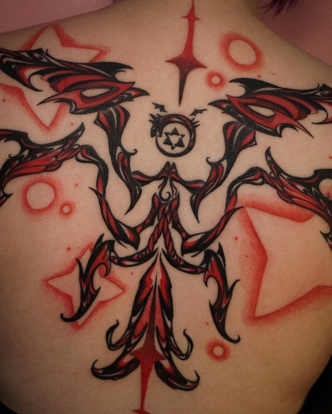 Tattoo by @gremlin.tats β blackwork, trash_polka