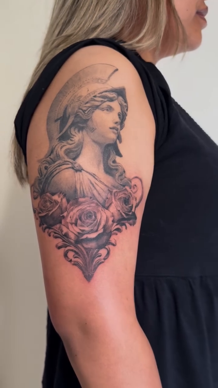 Tattoo by @yohan.tats — realism, black_and_grey