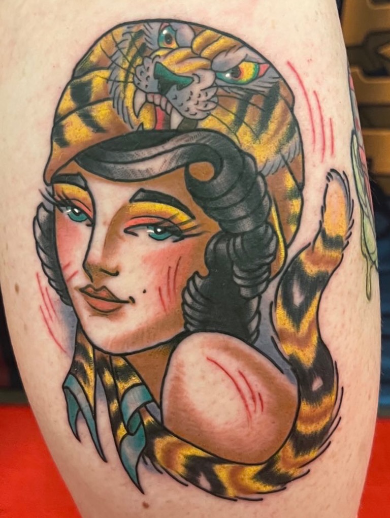 Tattoo by @garrettxjerome โ american_traditional, neo_traditional