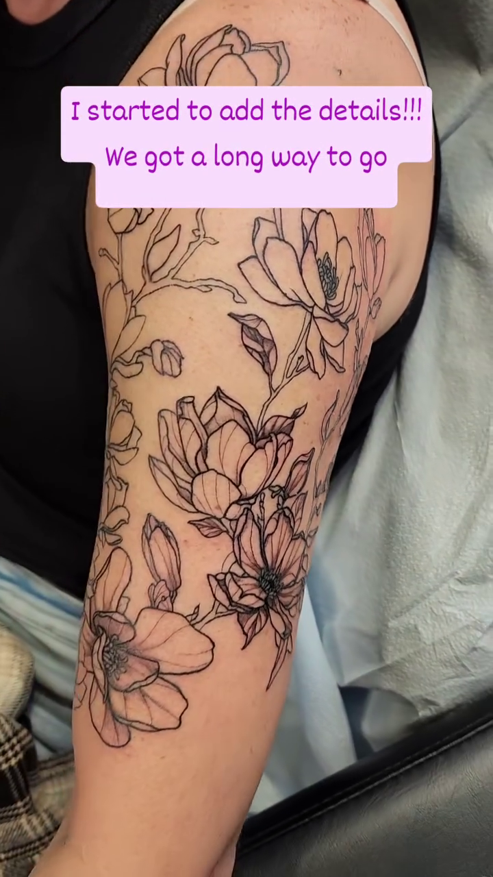 Tattoo by @soleilantoinette — fine_line, black_and_grey