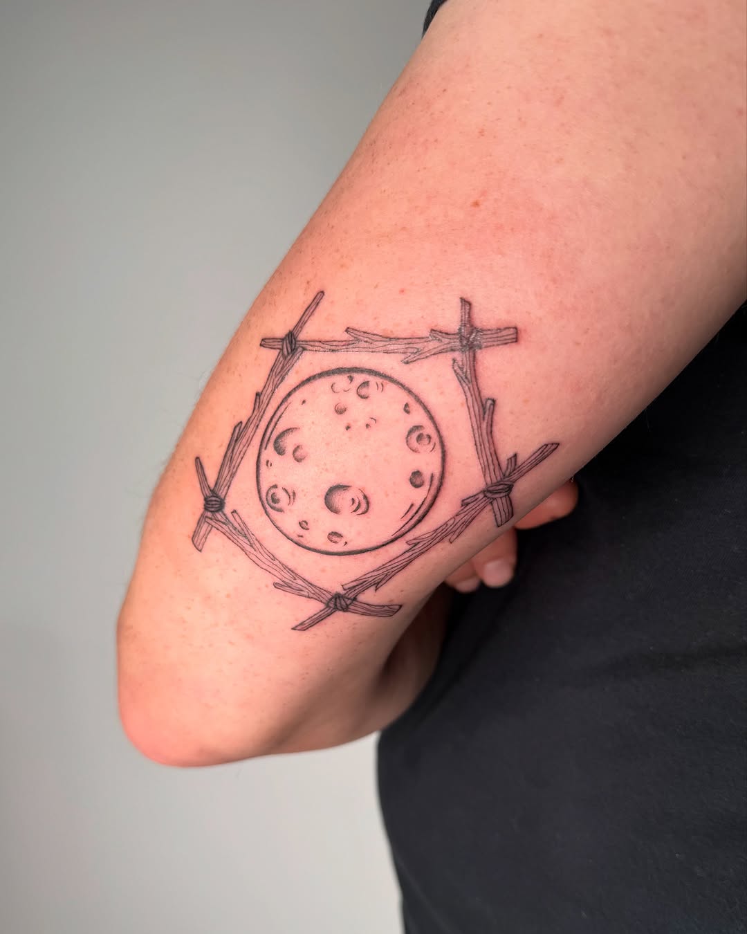 Tattoo by @katelynjoy.ink — illustrative, black_and_grey