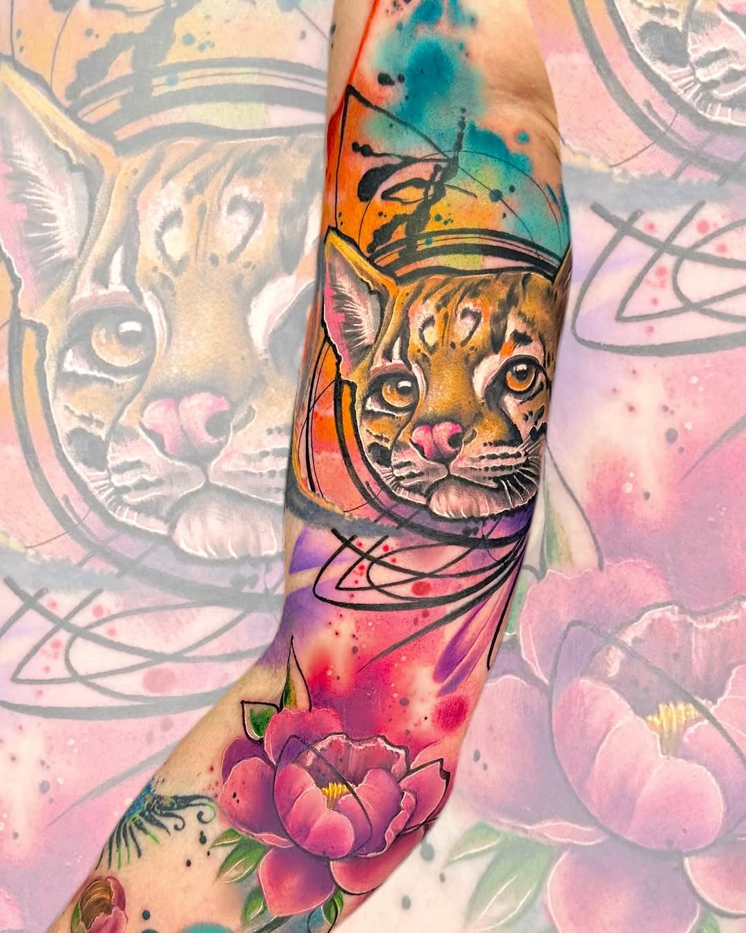 Tattoo by @alenapetunia — watercolor