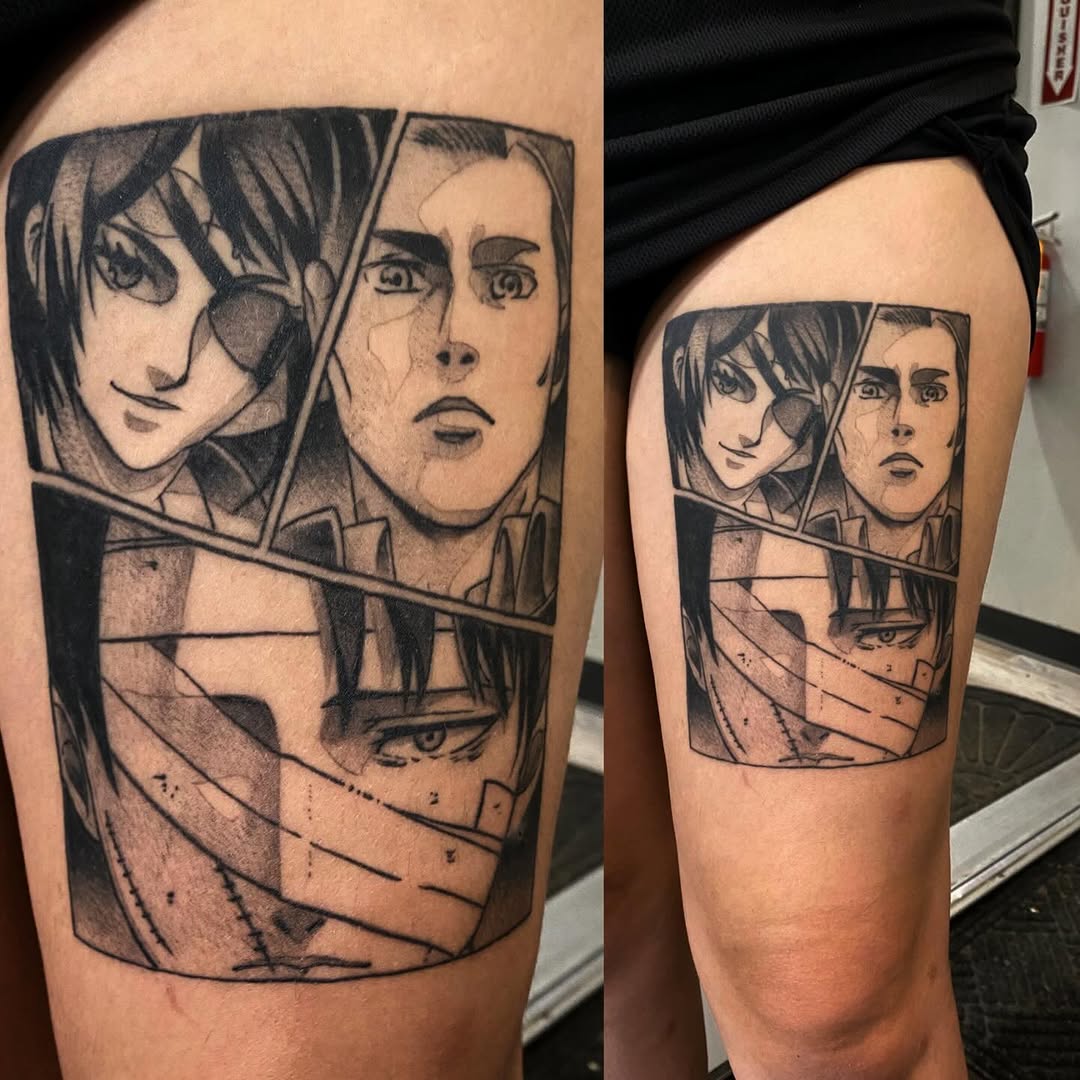 Tattoo by @codywolfetattoo โ illustrative, anime