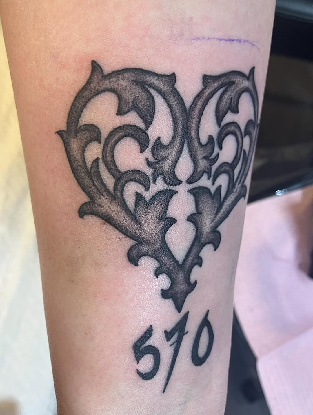 Tattoo by @not_hughheff — blackwork, ornamental