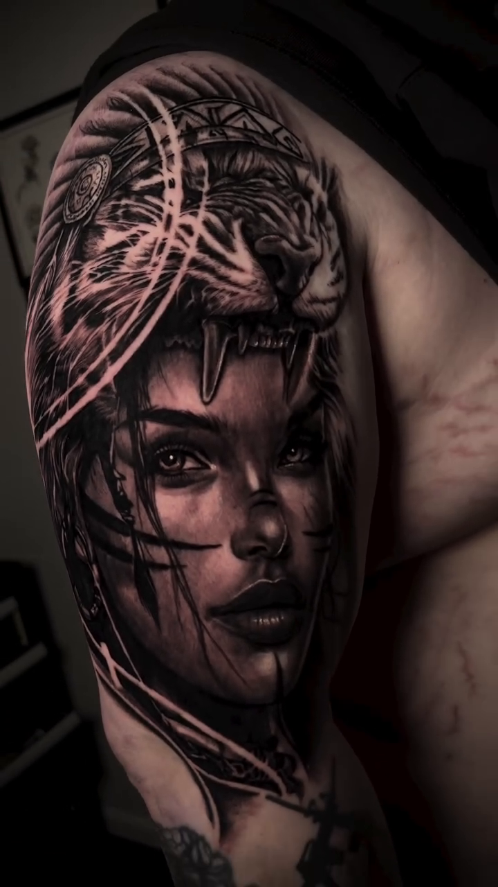 Tattoo by @inks.exoticc — realism, black_and_grey