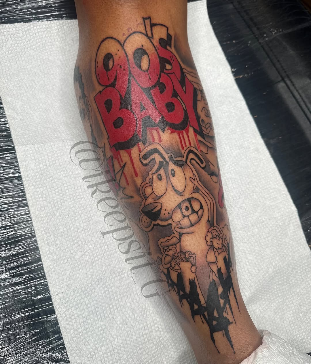 Tattoo by @ikeepsit_g — new_school, lettering_script