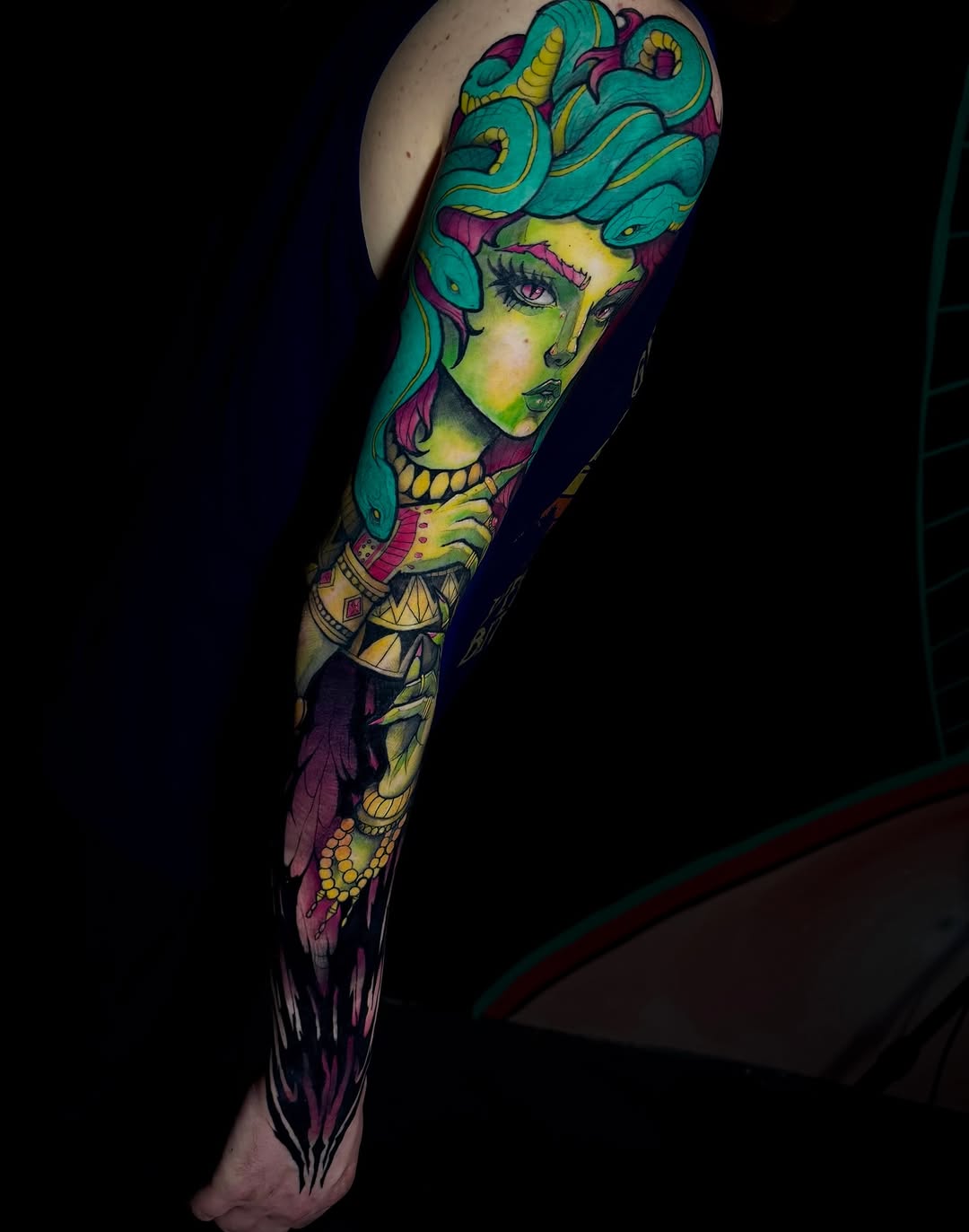 Tattoo by @zenfullart — new_school, trash_polka