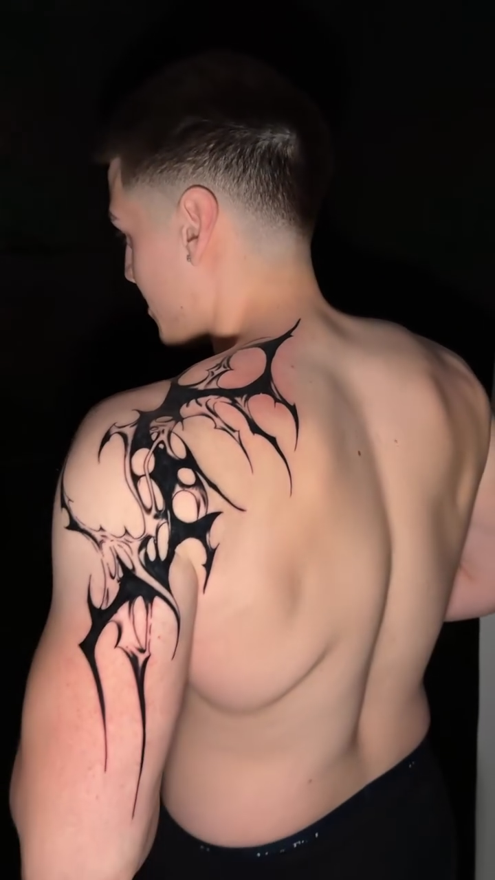 Tattoo by @kodi_tattoo — blackwork