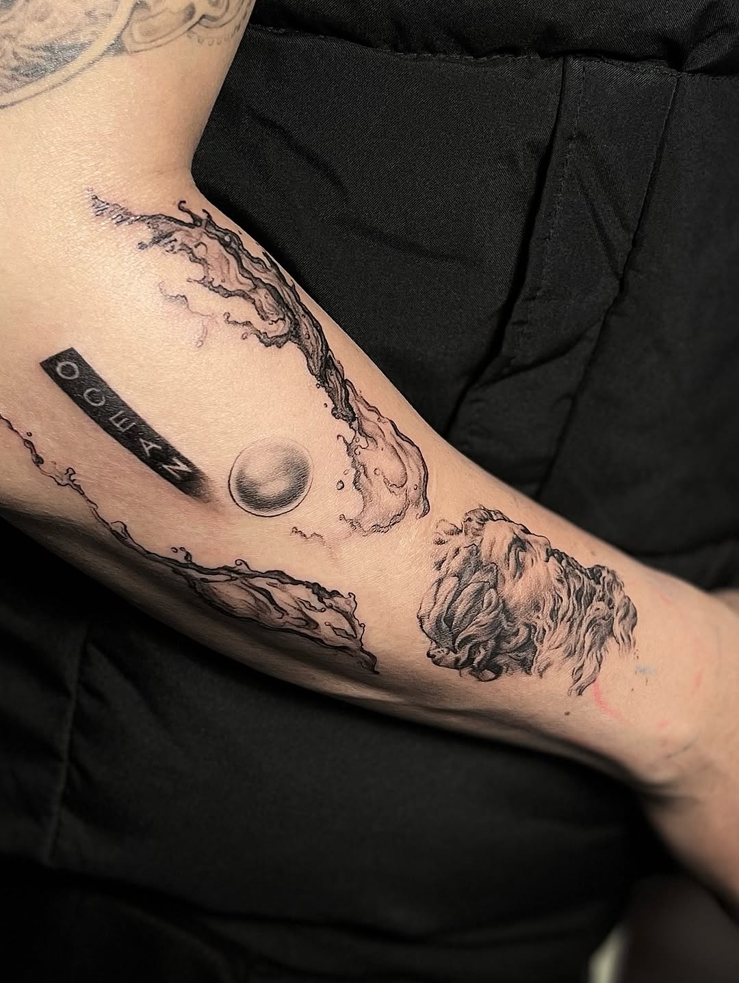 Tattoo by @justf.clara — black_and_grey, realism