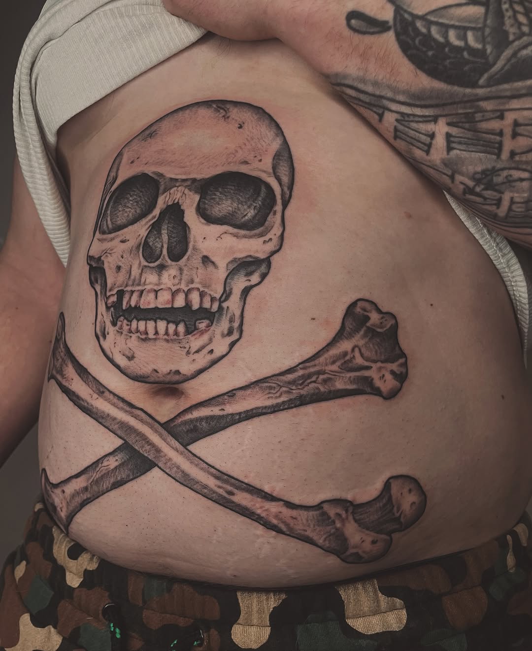 Tattoo by @kayt_tattoos — realism, black_and_grey