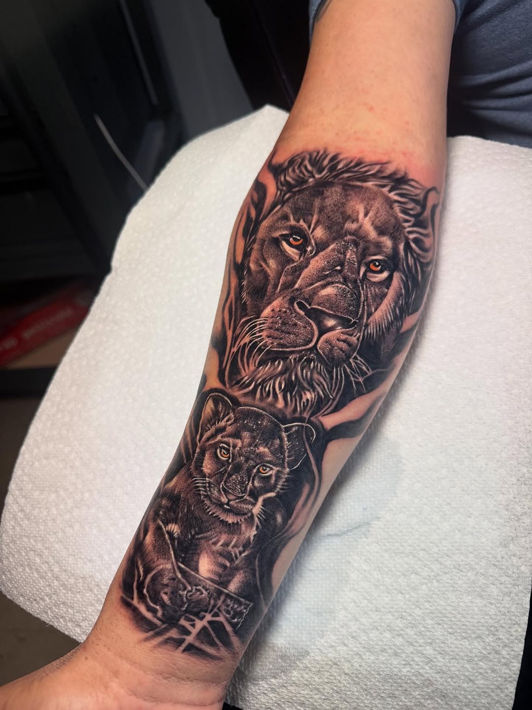 Tattoo by @steve_tattoo87 — realism, black_and_grey