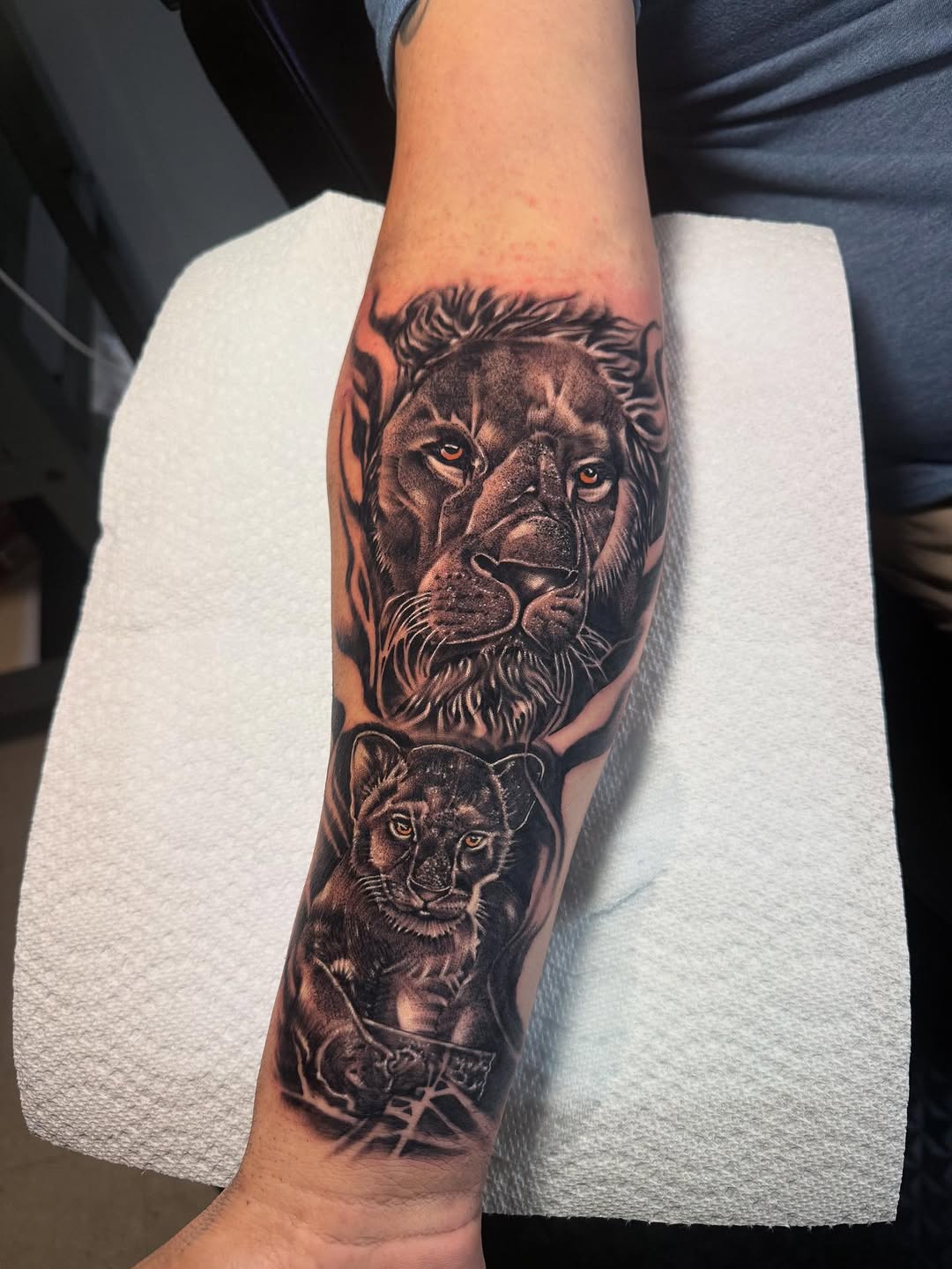 Tattoo by @steve_tattoo87 — realism, black_and_grey