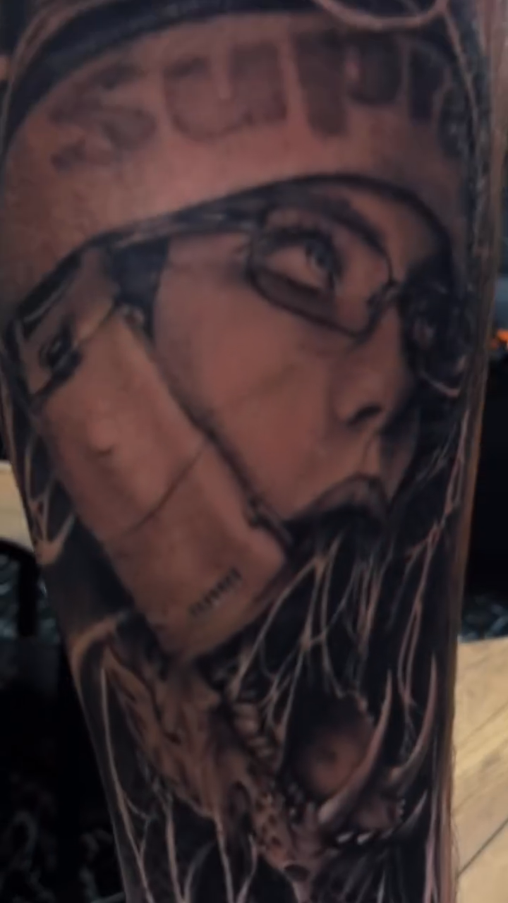Tattoo by @inkedbycahela — black_and_grey, realism