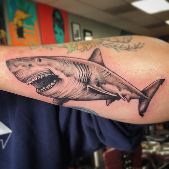 Tattoo by @james_sparkman_tattoos — realism, black_and_grey