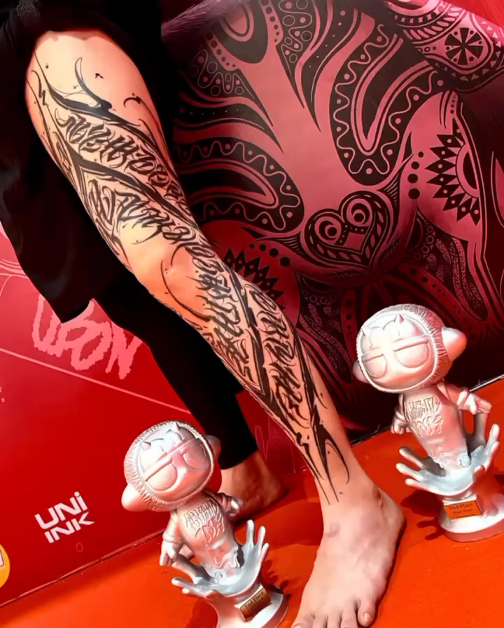 Tattoo by @jimyuip — lettering_script