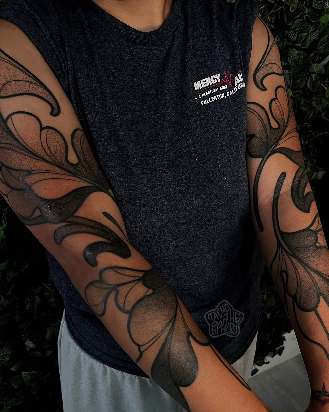 Tattoo by @tachotheripper — black_and_grey, ornamental