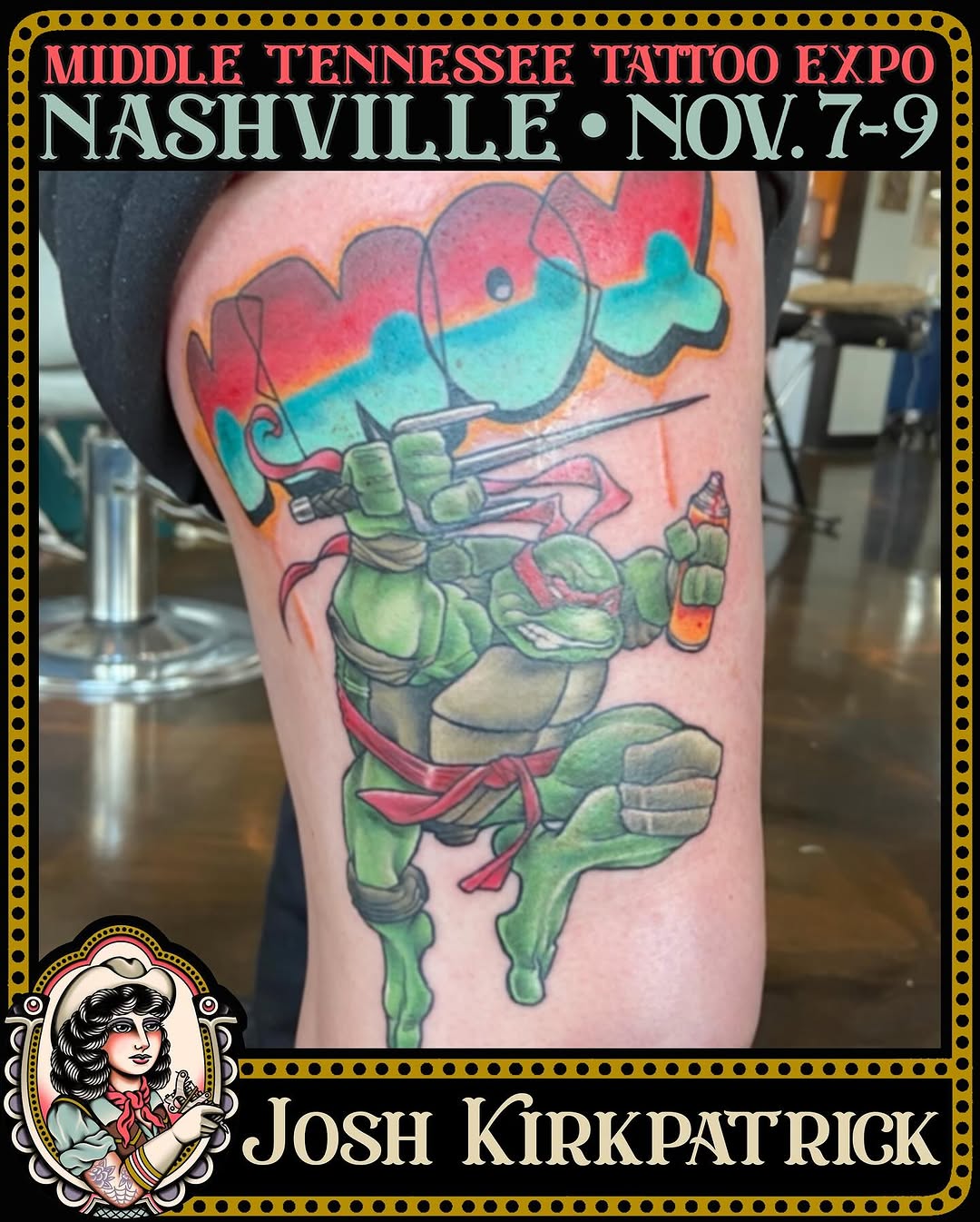 Tattoo by @josh_kirkpatrick_tattoo — new_school, trash_polka