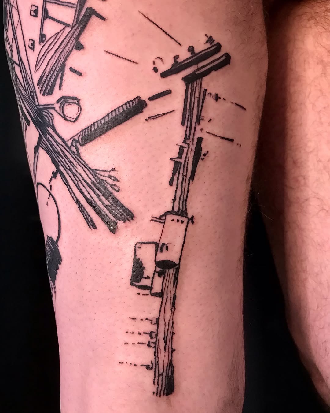 Tattoo by @no.aka.ttt — illustrative, black_and_grey