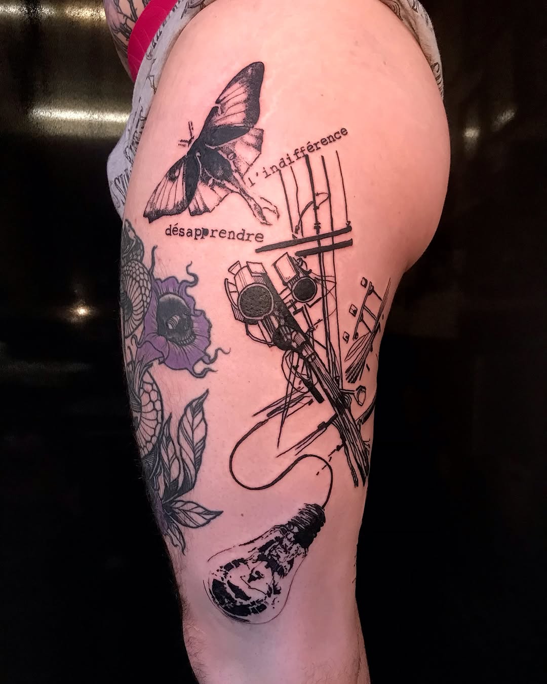 Tattoo by @no.aka.ttt — black_and_grey, lettering_script