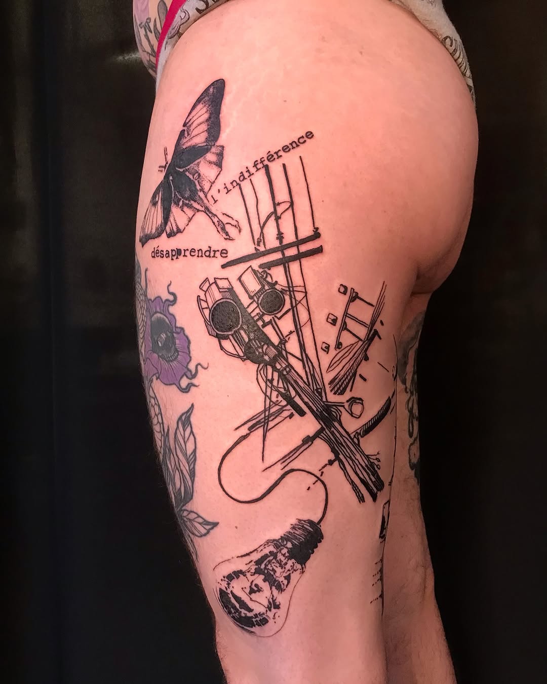 Tattoo by @no.aka.ttt — illustrative, lettering_script