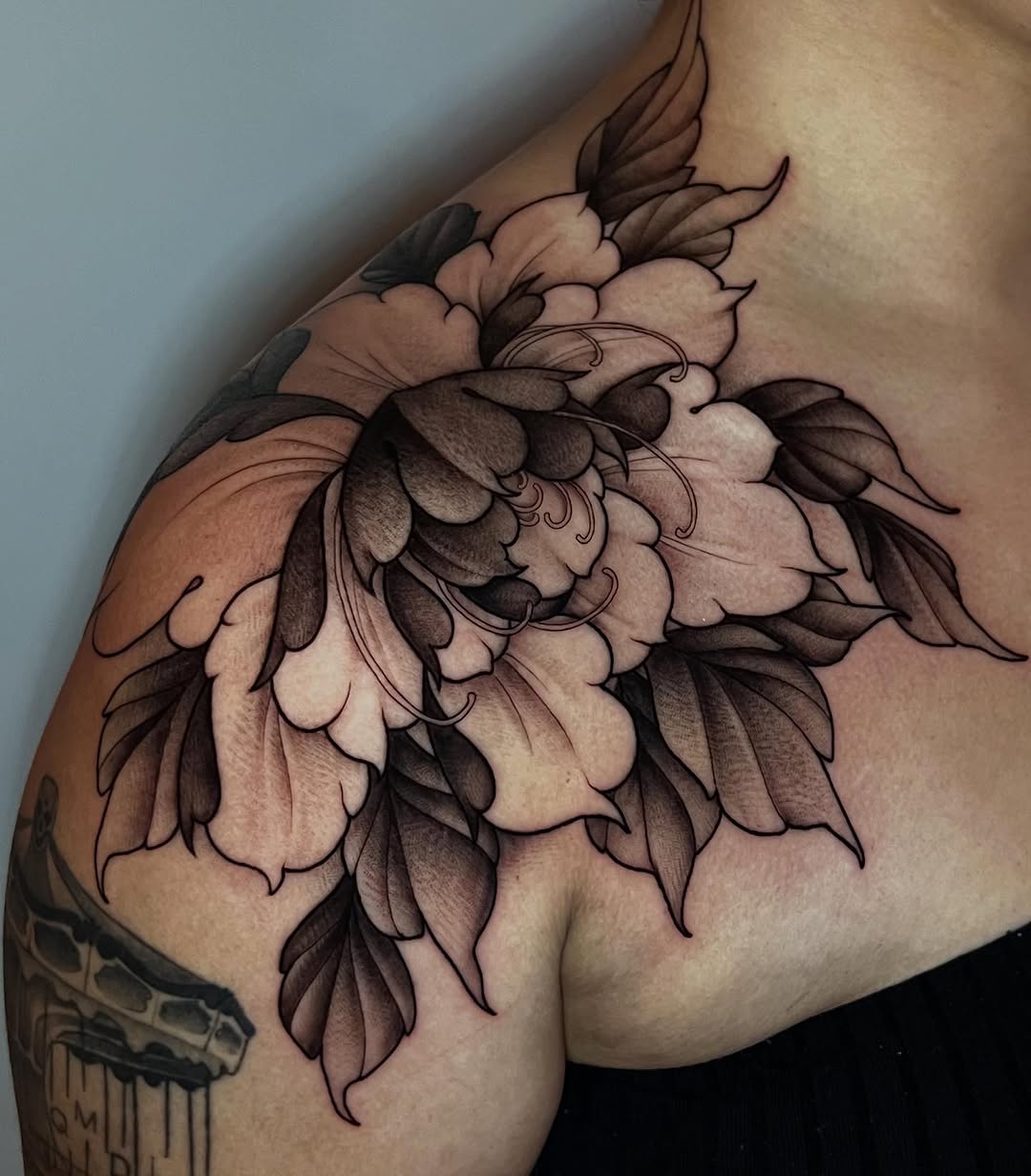 Tattoo by @ohmydarlingtattoos — japanese_irezumi, black_and_grey