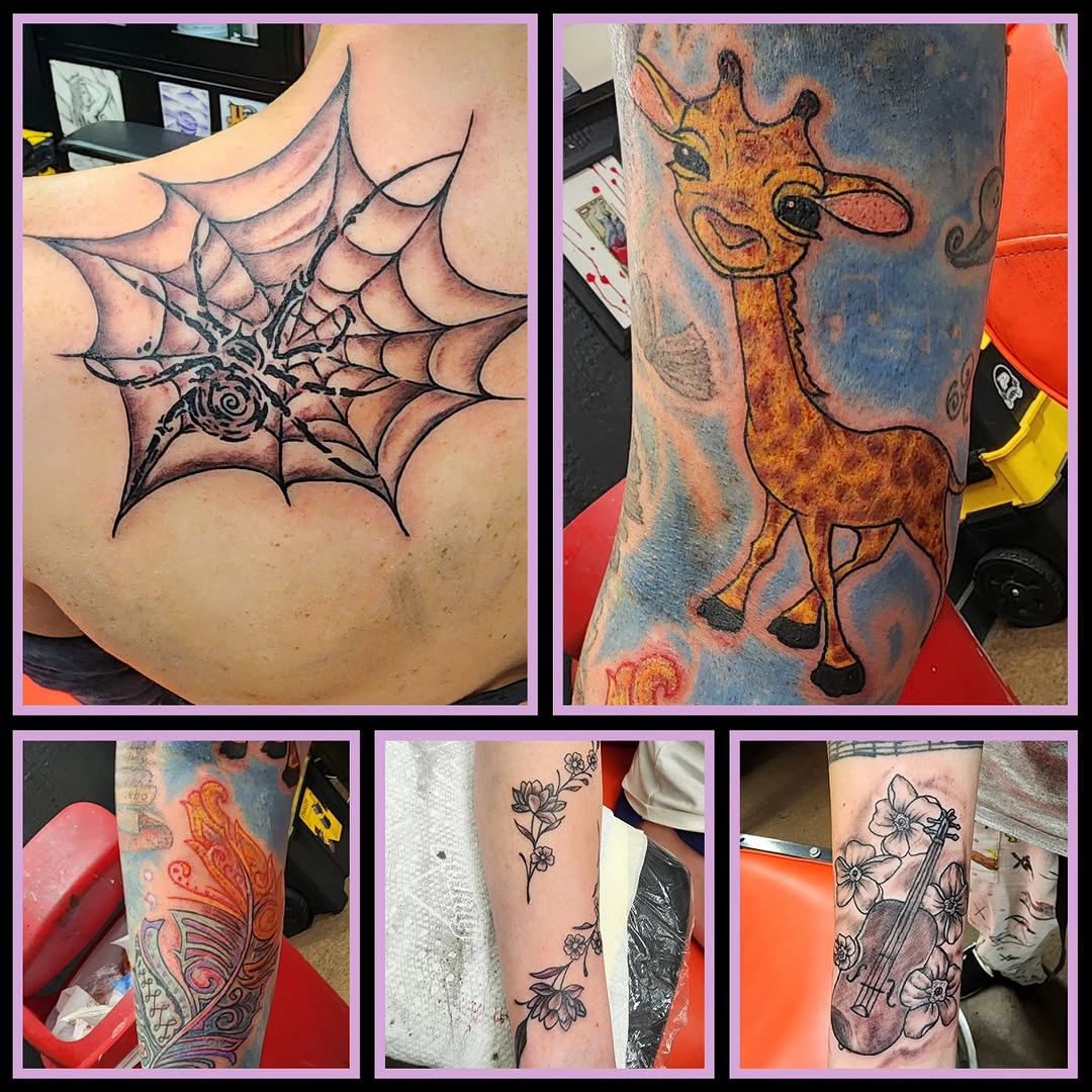 Tattoo by @thedevilspaintbrush_ — illustrative, black_and_grey