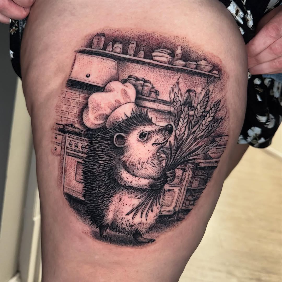 Tattoo by @silkytattoos — realism, dotwork