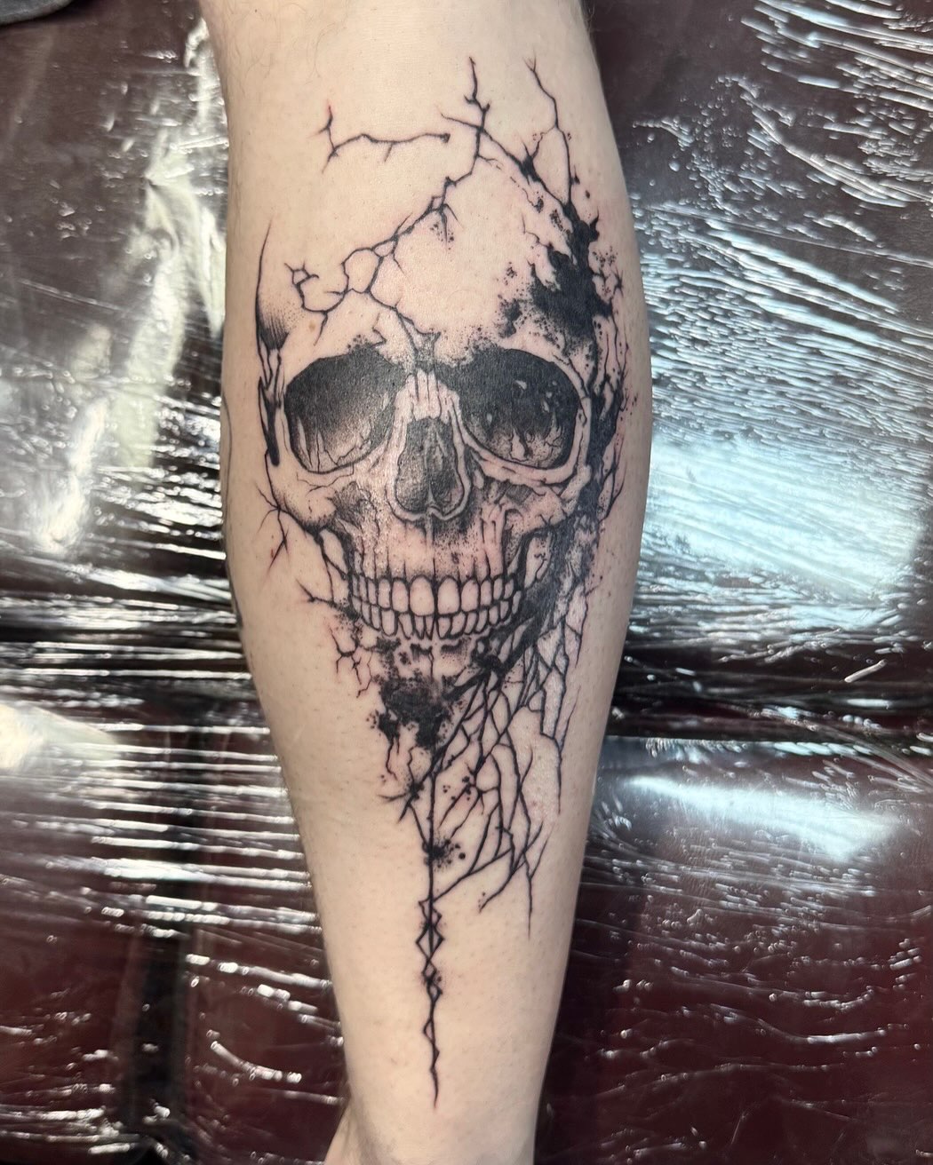 Tattoo by @mcurac.ink — black_and_grey, dark_realism