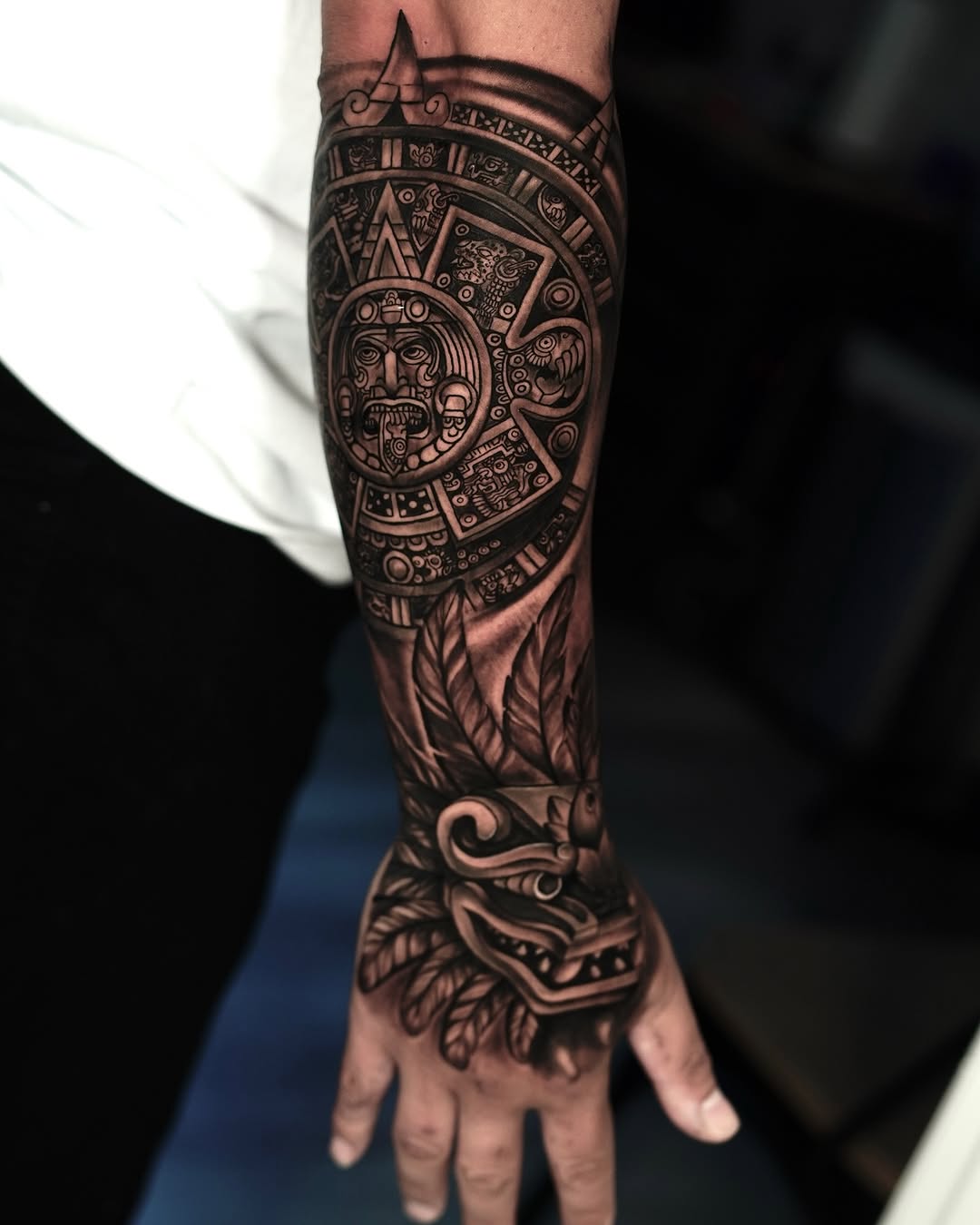 Tattoo by @realtattooclub — black_and_grey, realism