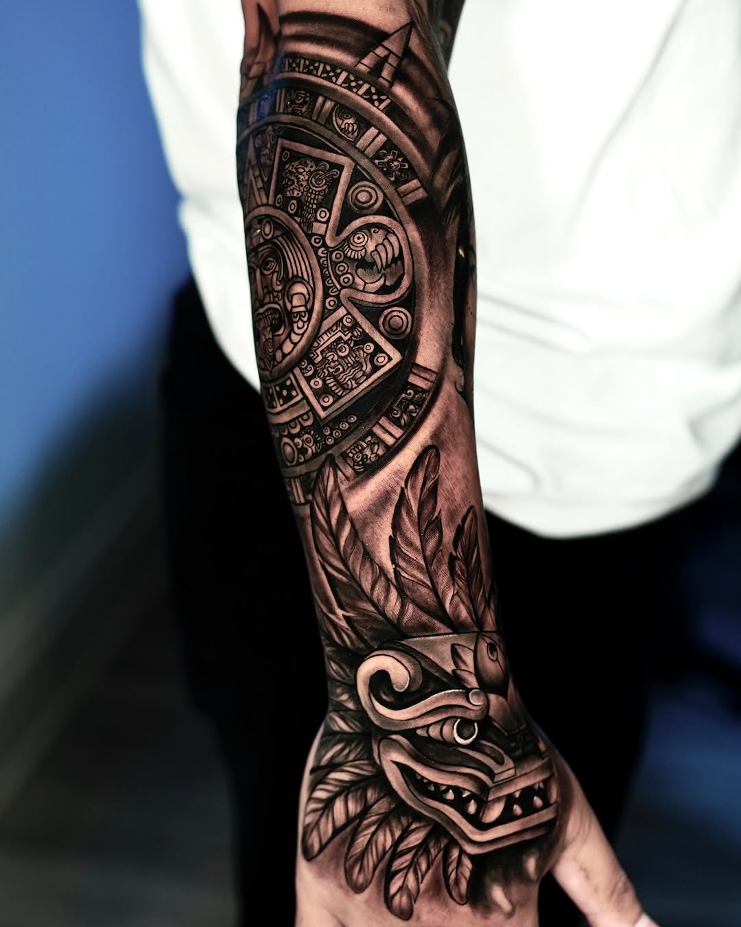 Tattoo by @realtattooclub — black_and_grey, realism