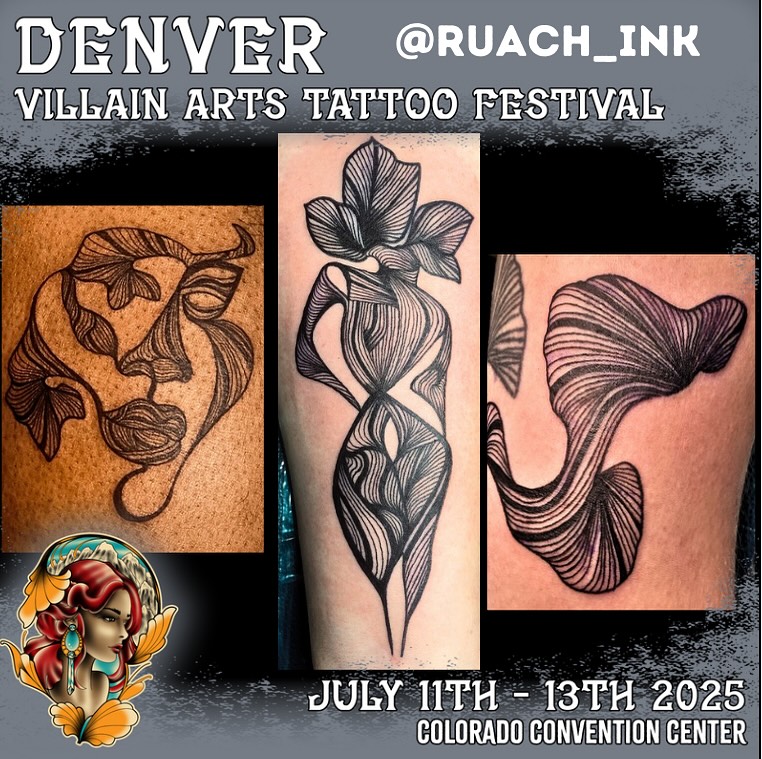 Tattoo by @ruach_ink — blackwork, ornamental