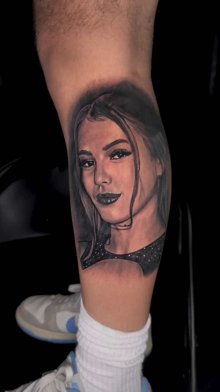Tattoo by @consciouschildtattoo — realism, black_and_grey