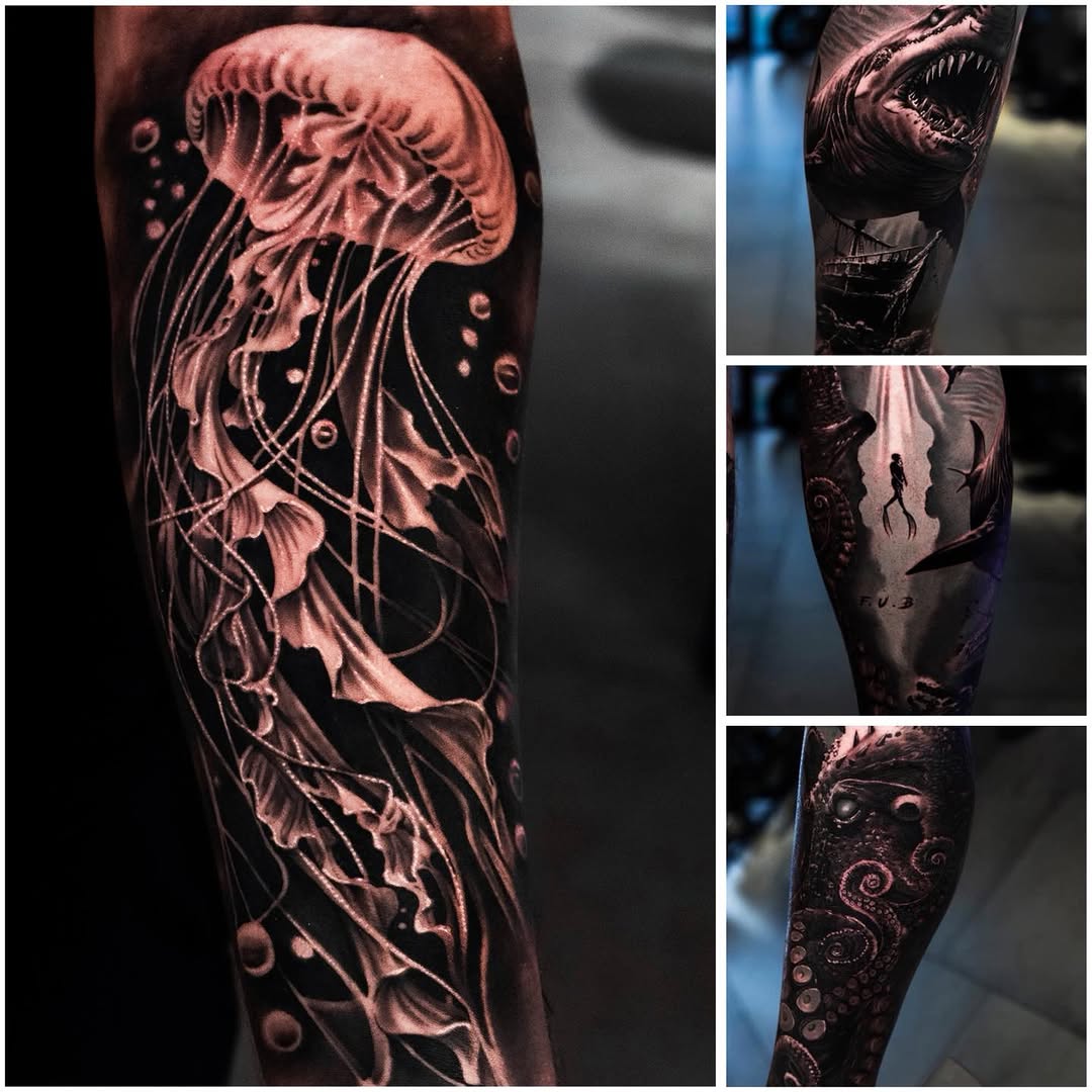 Tattoo by @mr.tea0801 — realism, black_and_grey