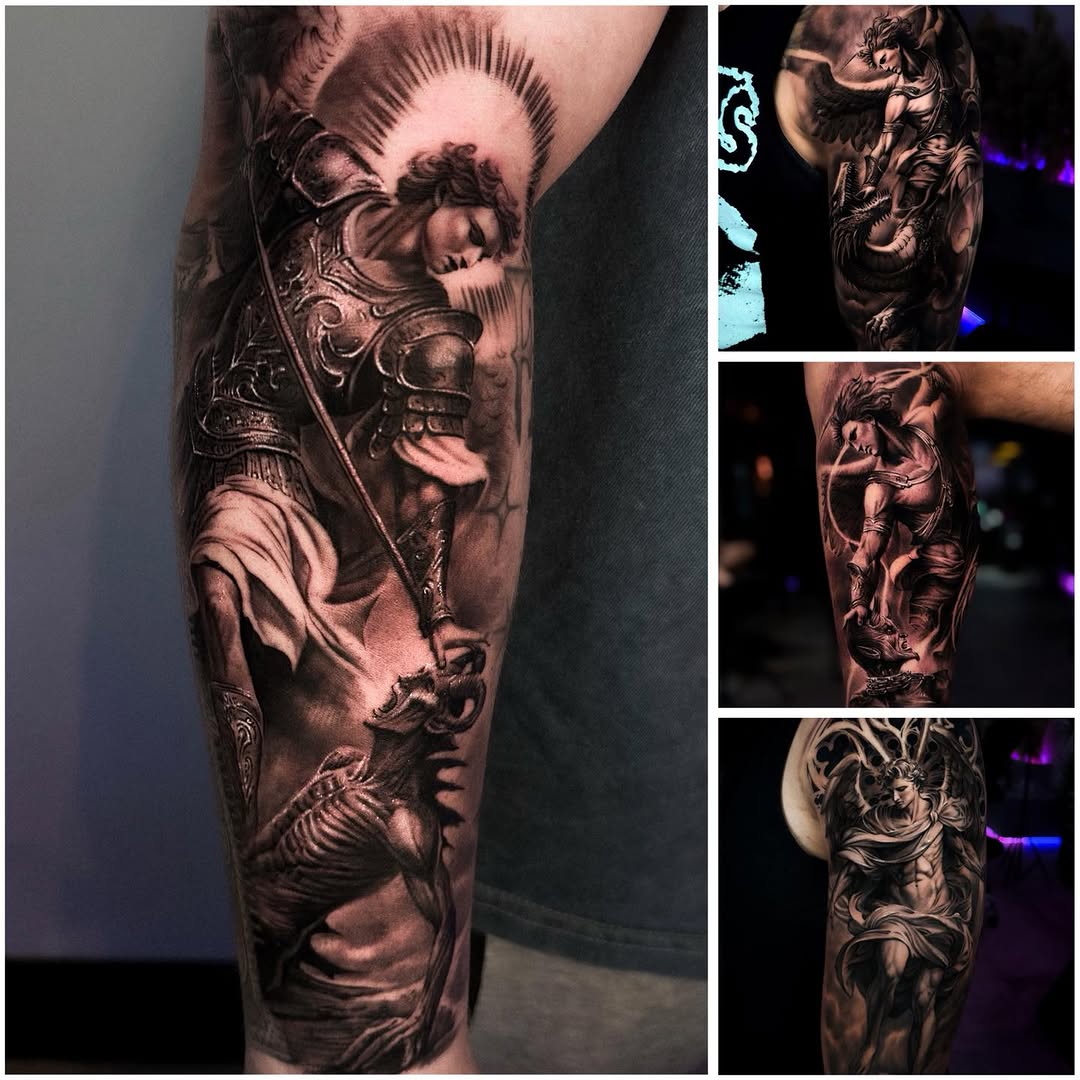 Tattoo by @mr.tea0801 — realism, black_and_grey