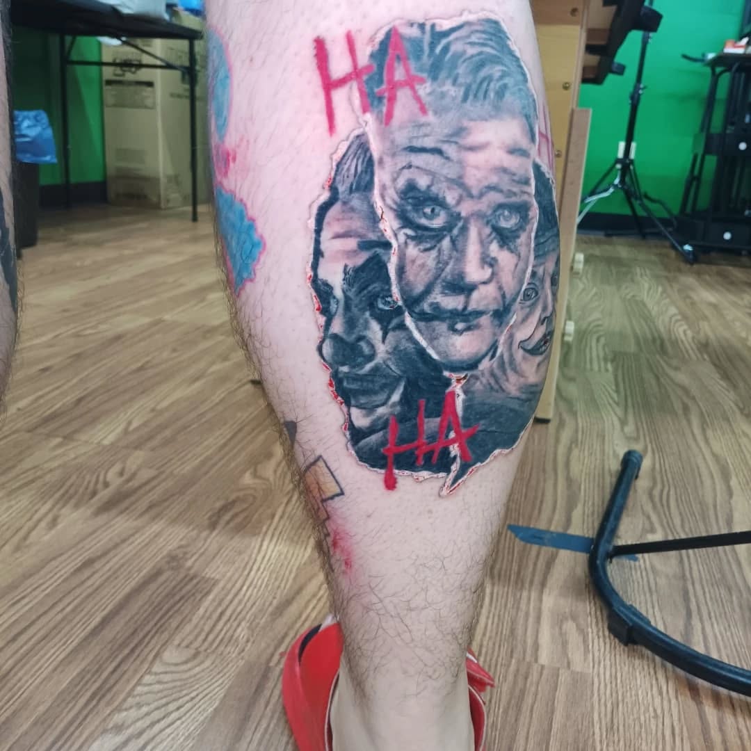 Tattoo by @speedy_tattz — realism, black_and_grey