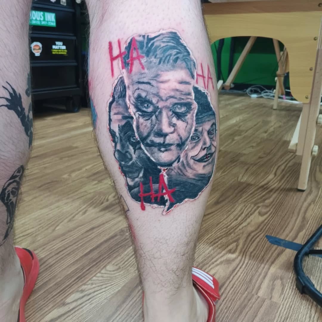 Tattoo by @speedy_tattz — realism, black_and_grey