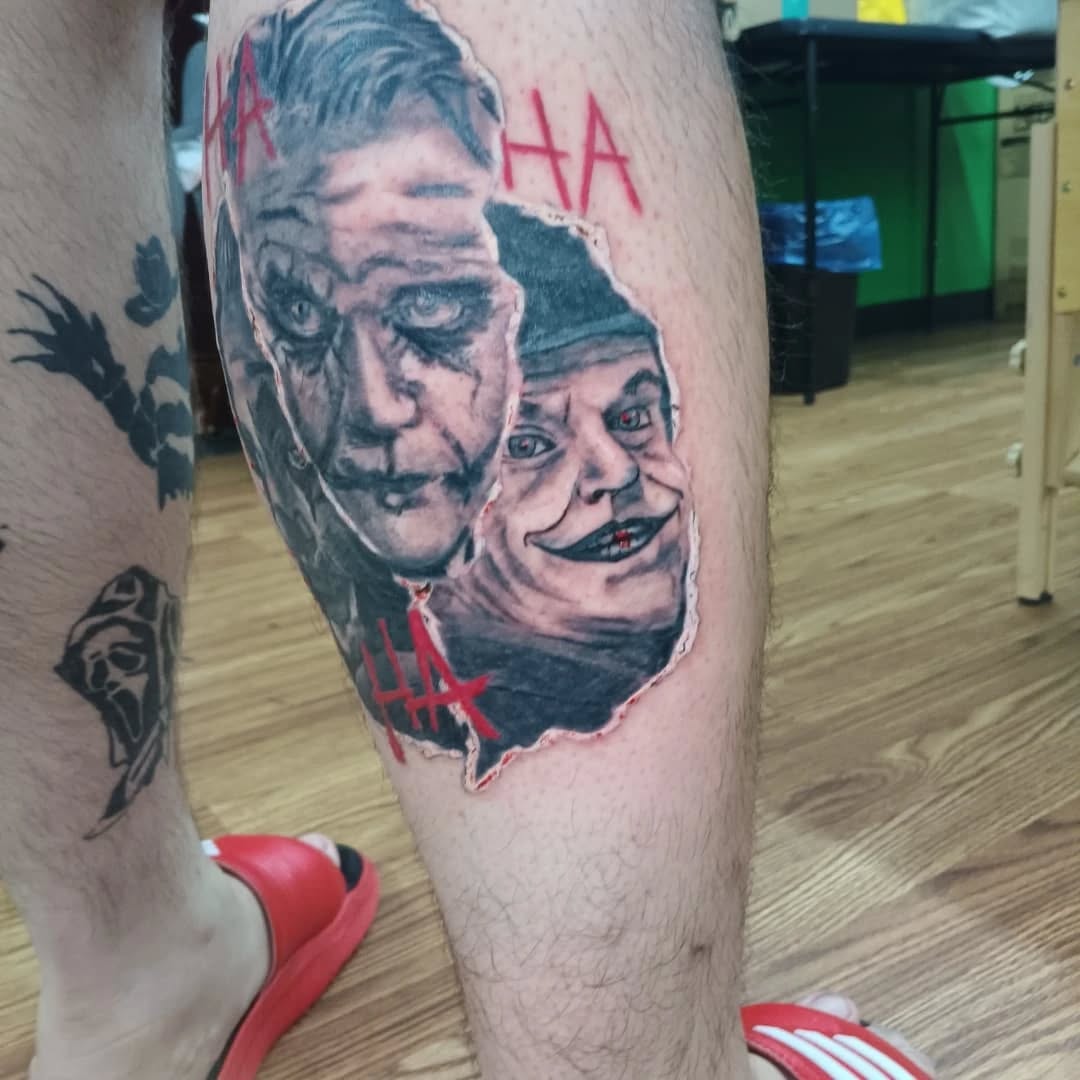 Tattoo by @speedy_tattz — realism, black_and_grey