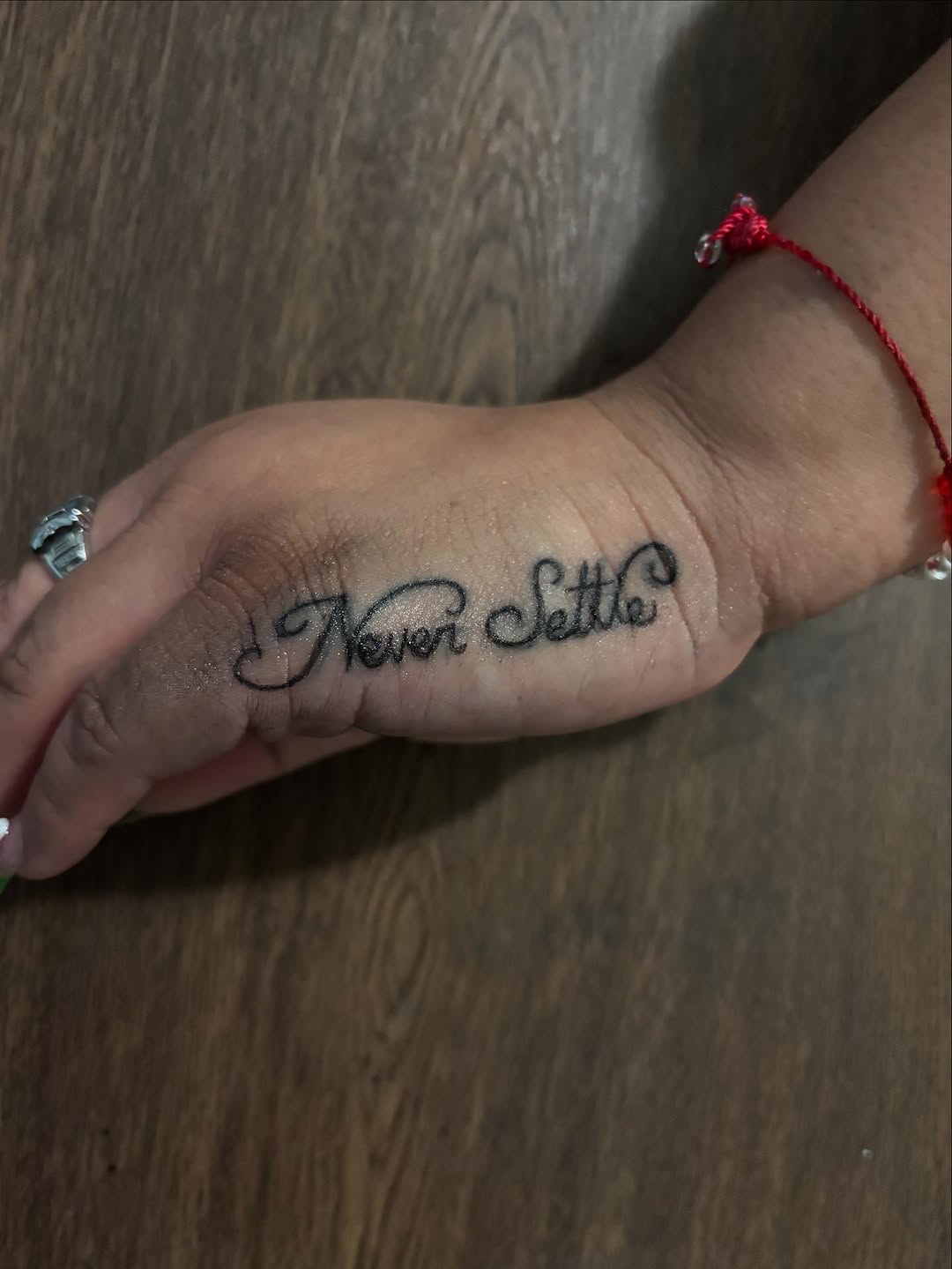 Tattoo by @ink_hustle36 — lettering_script, fine_line