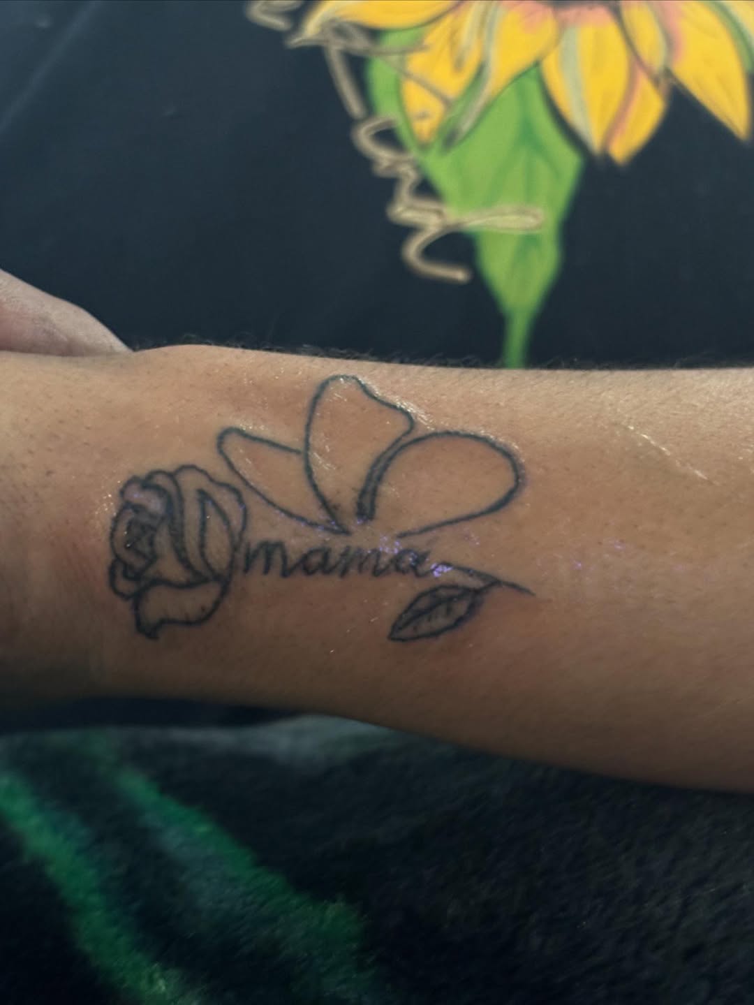 Tattoo by @ink_hustle36 — lettering_script, illustrative