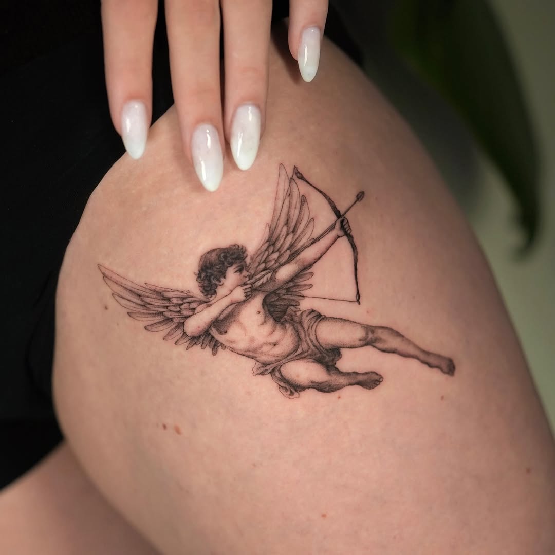 Tattoo by @lolavtattoo — realism, black_and_grey