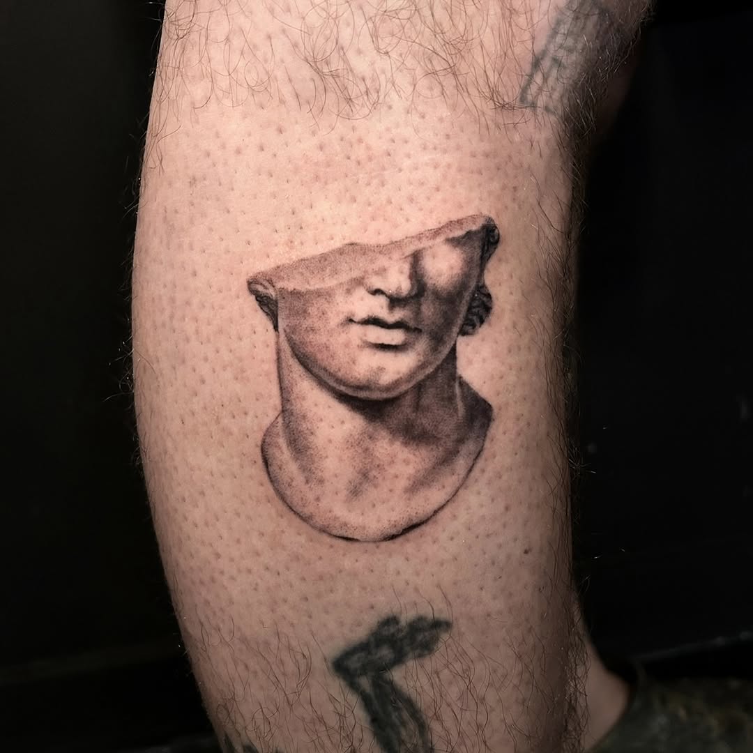 Tattoo by @lolavtattoo — realism, black_and_grey
