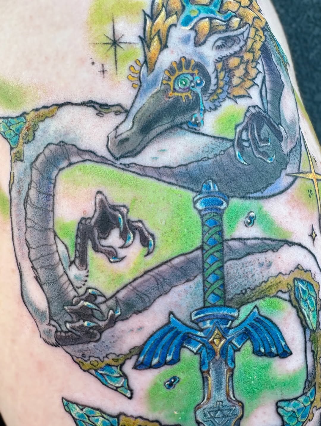 Tattoo by @frogtatz — illustrative, realism