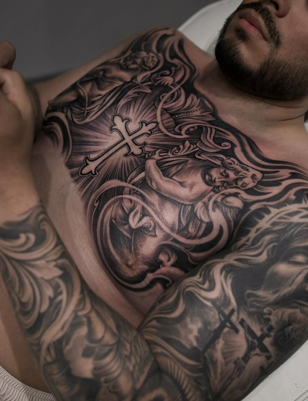 Tattoo by @reyolivarestattoos โ black_and_grey, realism