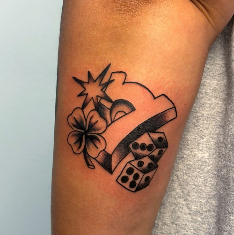 Tattoo by @skyrosetattoos β american_traditional, illustrative