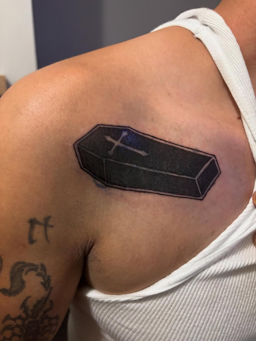 Tattoo by @ink_hustle36 — blackwork, illustrative